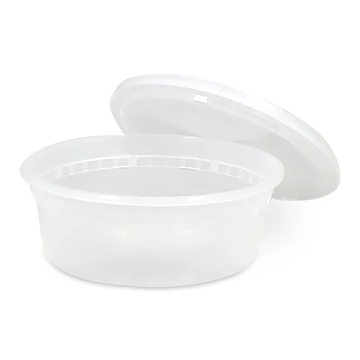 8oz Round Deli Container w/Lids