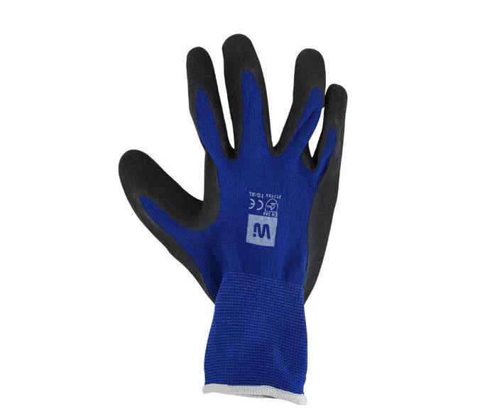 Ice Gripper Nylon Gloves - Large - Blue