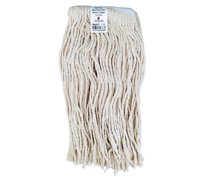 16oz Natural Cotton Cut-End Mop Head