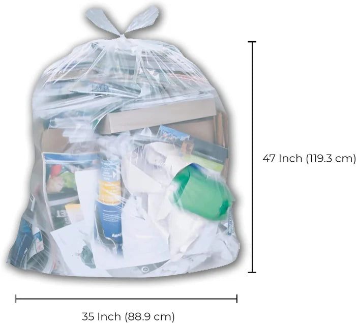 Garbage Bags - Clear - 35