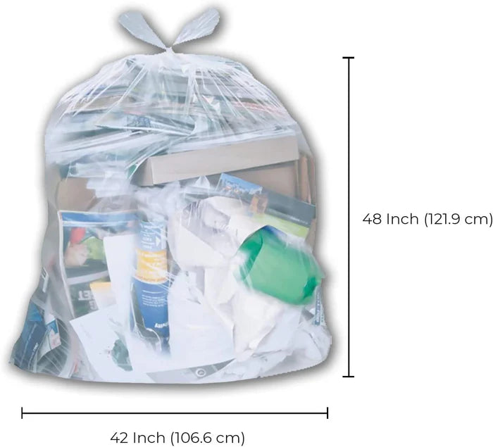 Garbage Bags - Clear - 42