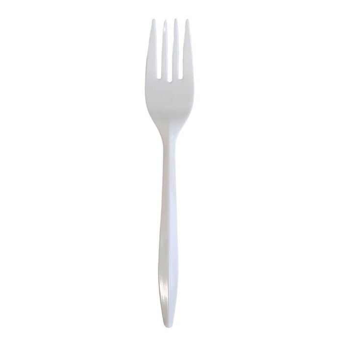 Plastic Forks - White - Bulk - B1001