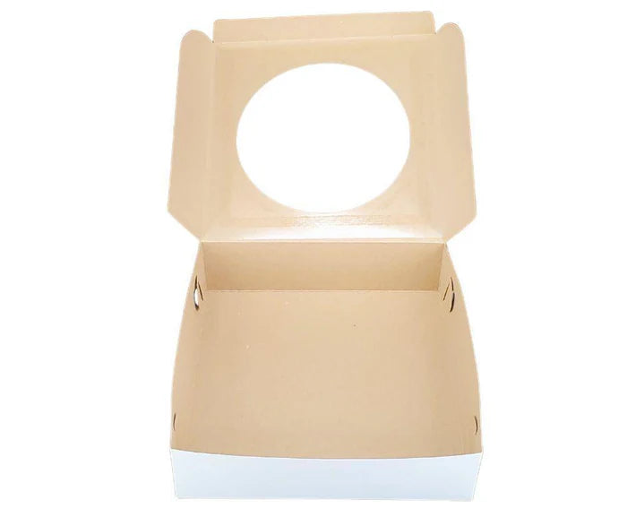 White Cake Box 9x9x2.5 Pie Box