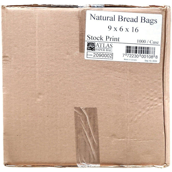 Paper bags - Large Bread - Printed - 9x6x16
