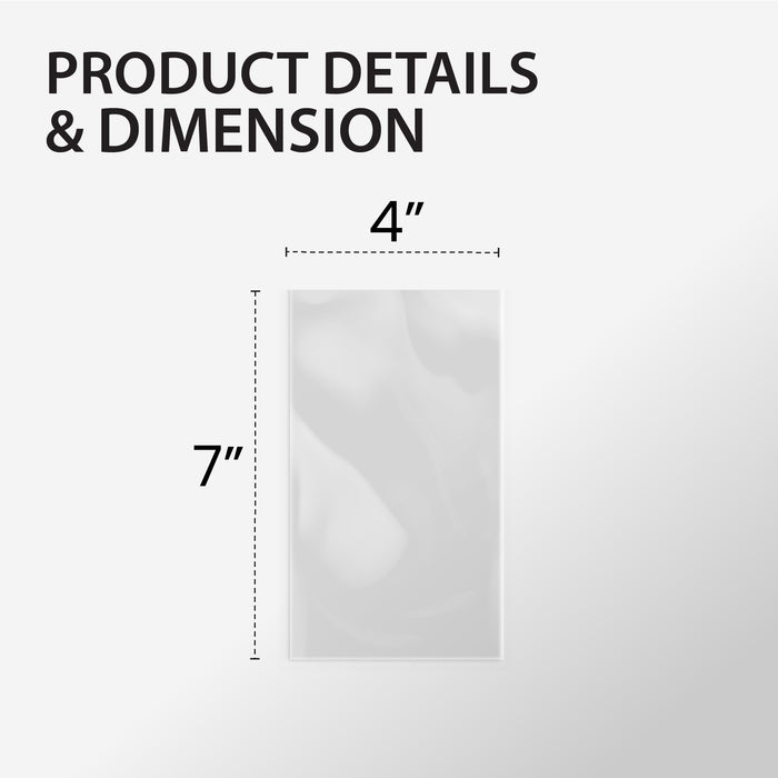 4x7 Plastic Bags P.E. 2.5 mil