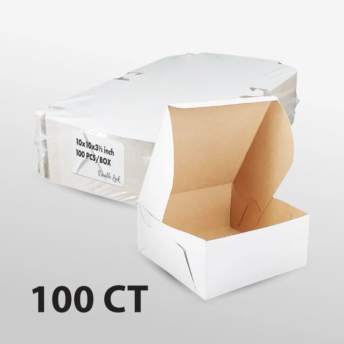 White Cake Box 6.5x6.5x3.5