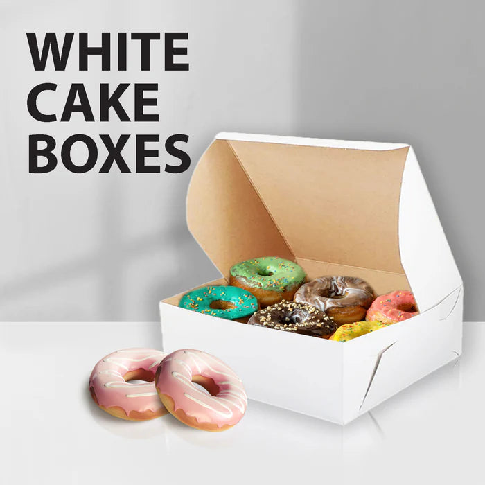 White Cake Box 12x12x4