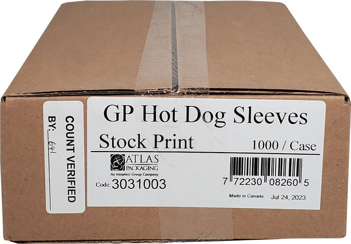 Hot Dog Sleeve - Grease Proof