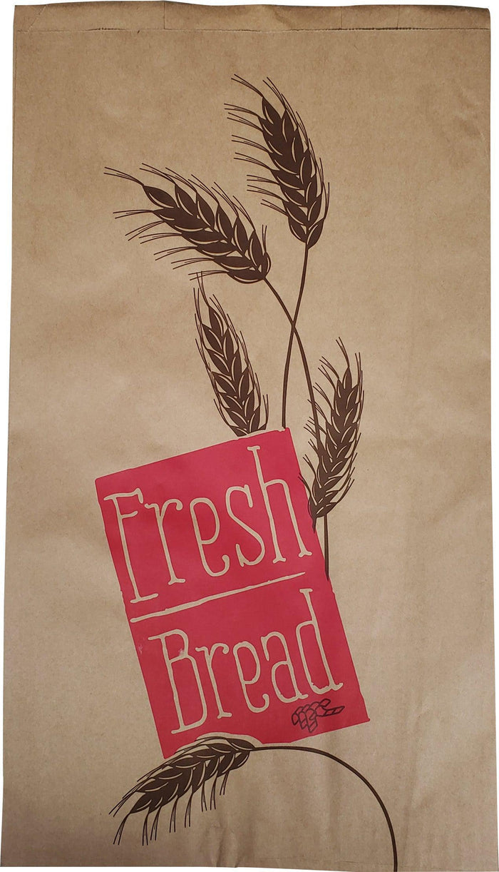 Paper bags - Large Bread - Printed - 9x6x16