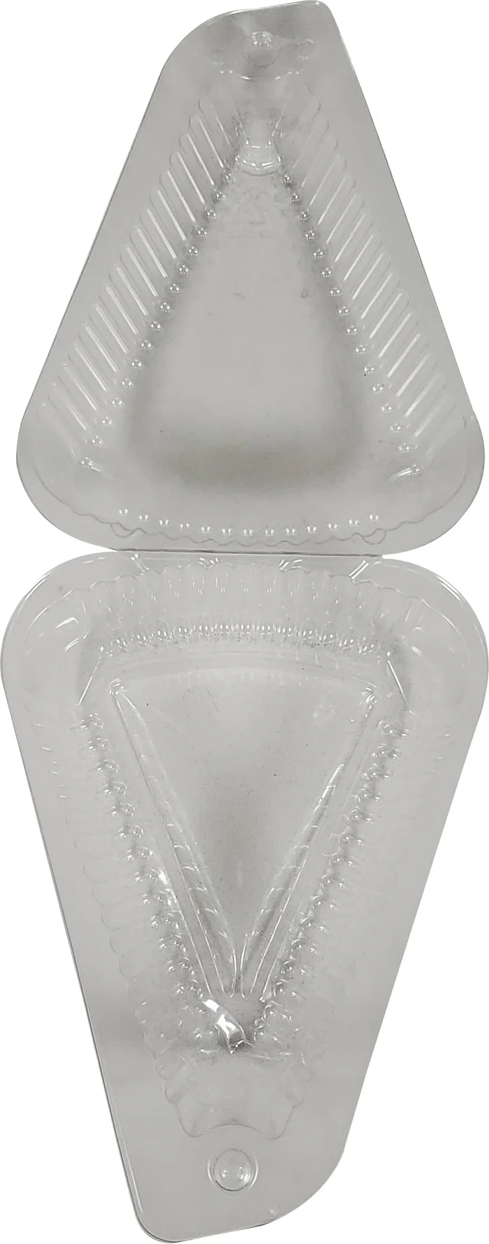 Pie Slice Container Medium Clear Hinged