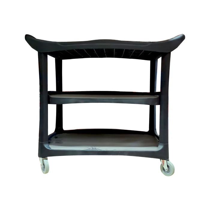 Large ( 96*50*96 cm) 3 Shelf Trolley, Black/Grey