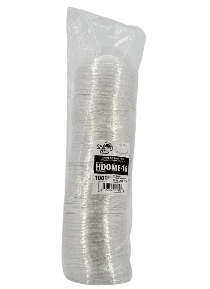 Dome Lid with Hole - 16-24oz Cup
