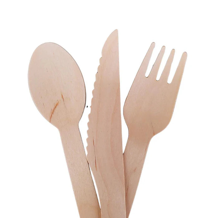 Eco-Craze Wrapped Wooden Cutlery Kit