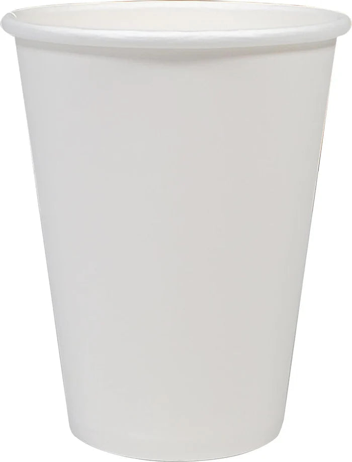 12oz Hot Paper Cup - White - H12W