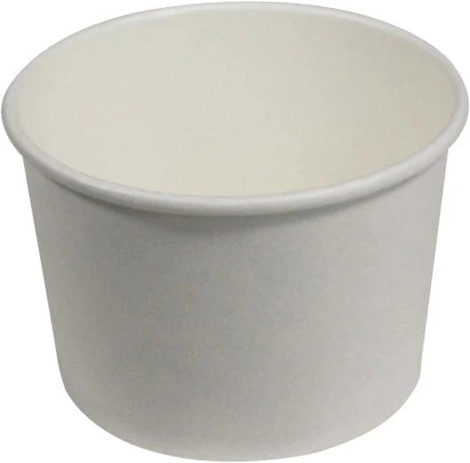 White Soup Container 8oz