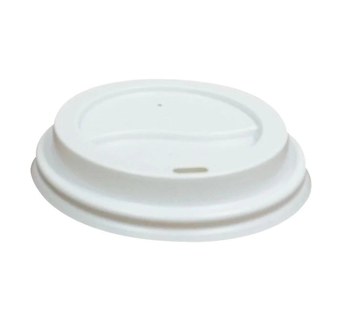 Dome Sip Lid for 10-24 oz Hot Paper Cups - White
