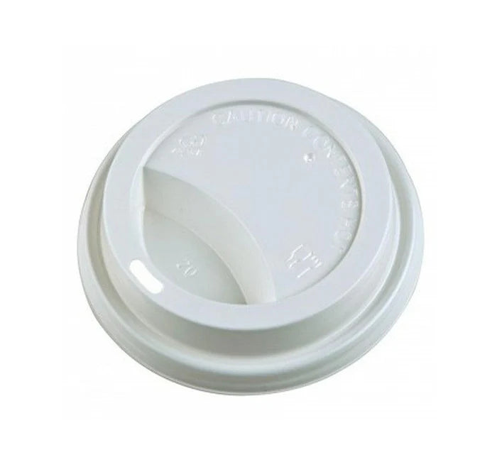 Dome Sip Lid for 10-24 oz Hot Paper Cups - White