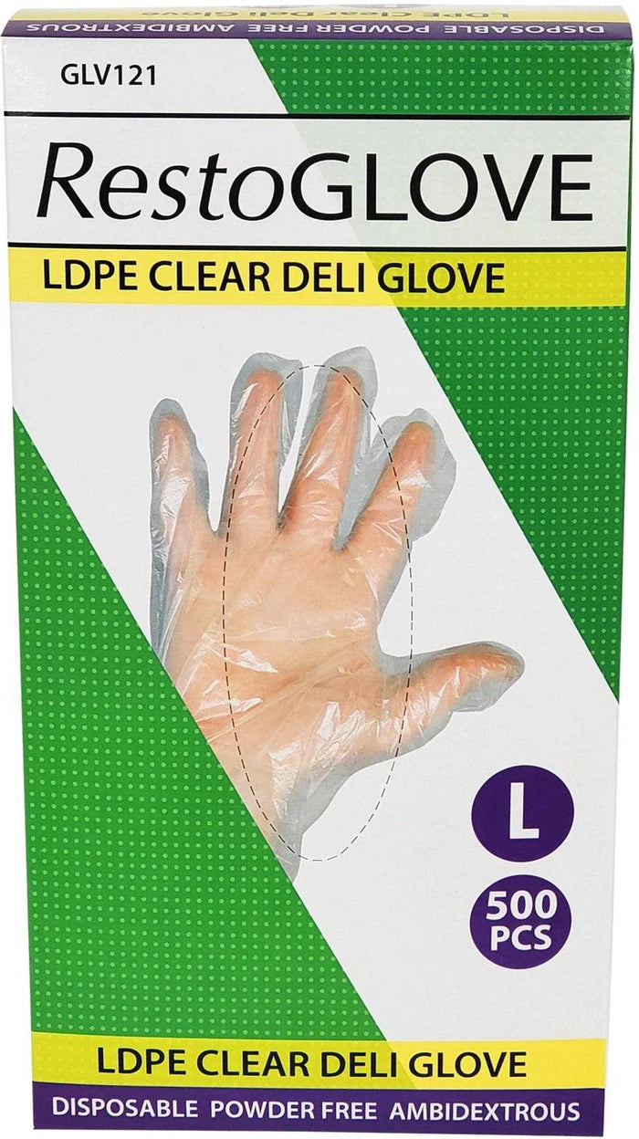 Essentials - Clear Deli Glove - Large