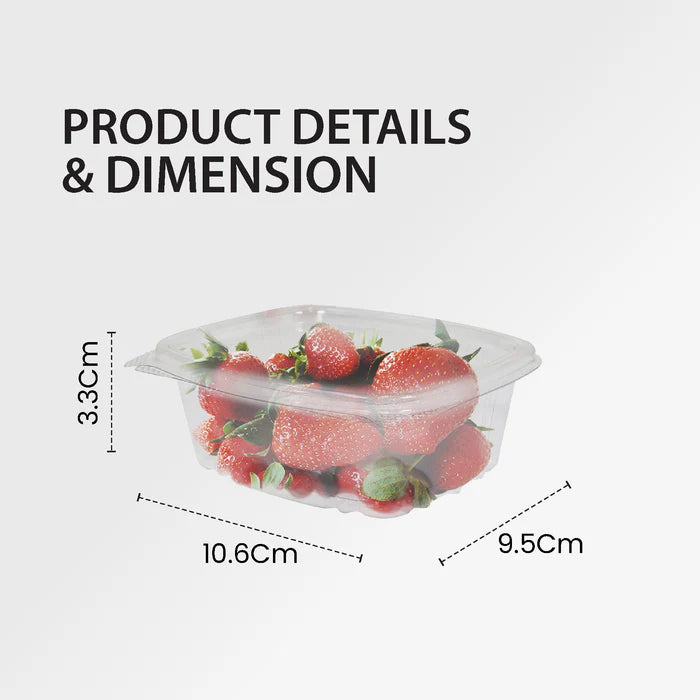 Hinged Deli Container Clear 4oz AD04