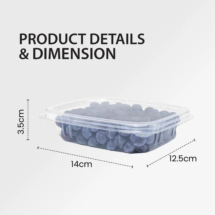 Hinged Deli Container Clear 8oz AD08