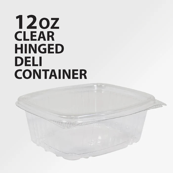 Hinged Deli Container Clear 12oz AD12