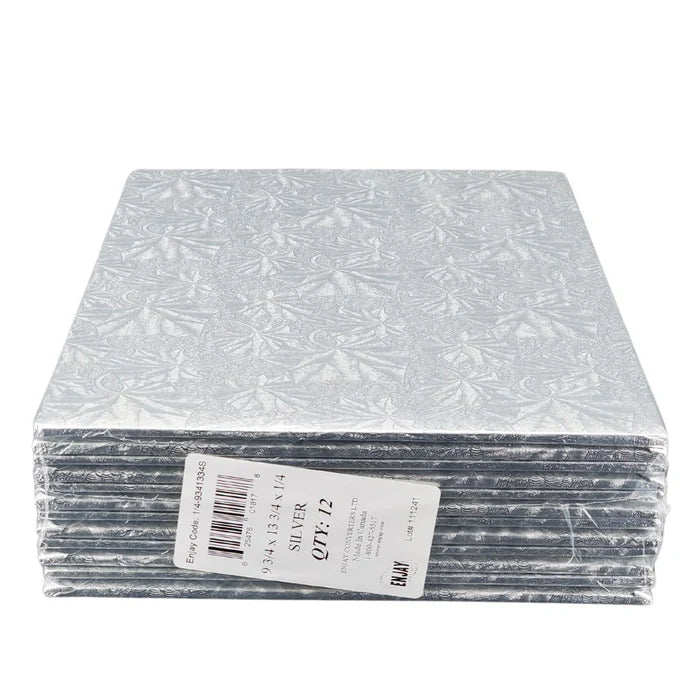 Cake Board - Silver - 9.75x13.75x1/4