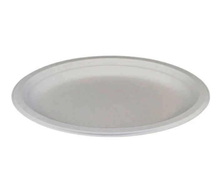 Eco-Craze 12 Inch Oval Bagasse Plate Retail Pack