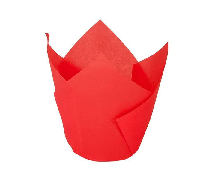 Muffin Cups Tulip Red
