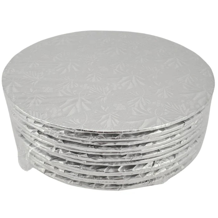 Cake Board - Round - Silver - 10x1/4